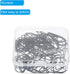 MECCANIXITY 50 Pieces Metal Paper Clip, Drop-Shaped with Box, 1 Inch Black for Crafts and Organization