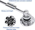 5 17-28 Inch SLIIMU Suction Cup Towel Bar for Shower with Hooks, Adjustable Stainless Steel Long Bathroom Wall