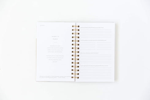 Promptly Journals, My Postpartum Journal: A Year of Self-Care (Cashew, Brown, Leatherette) | Mental Health Journal for