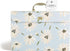 U Brands Expanding 19 Pocket Fashion File Folder, Blue Gilded Spring, 15.4” x 10.5” for Office Use