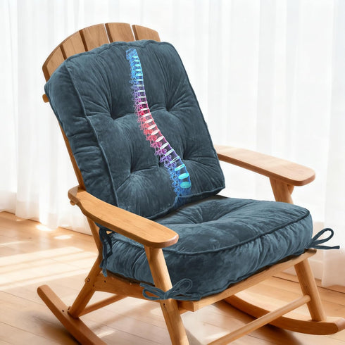 lihtsofty Rocking Chair Cushion, High-Density Sponge,Memory Foam Non Slip,FadeShield Thicken Durable Tufted Pads,Set