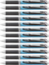 Pentel BLN75ABX Gel Pen - Retractable/Refillable, Needle Tip, 0.5mm, 12/BX, BK Ink