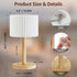 FUYO 7 4000mAH Dimmable Shower Lamp Waterproof Warm White & Colors, Battery Powered Lamp Cordless with Remote
