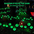 Halloween Decorations Outdoor Solar Scary Eyeball Lights, 2 PACKS 12LED Green Eyeball Swaying Firefly Lights for