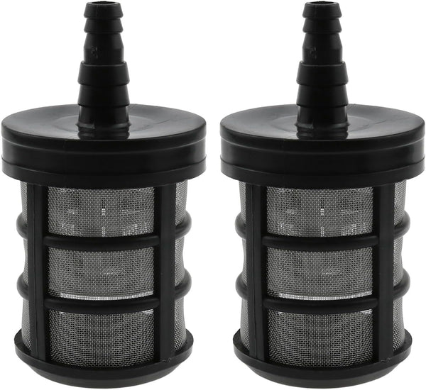 Stainless Steel Encryption Filters, Double-Layer Garden Hose Strainer with 3/8", 1/2" Barb Connection, 2 Packs