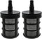 Stainless Steel Encryption Filters, Double-Layer Garden Hose Strainer with 3/8", 1/2" Barb Connection, 2 Packs