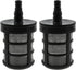 Stainless Steel Encryption Filters, Double-Layer Garden Hose Strainer with 3/8", 1/2" Barb Connection, 2 Packs