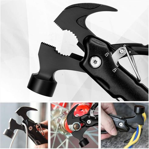 BIIB 12 in 1 Hammer Multitool - Father's Day Gifts from Daughter, Wife, Son, Birthday Gifts for Dad