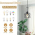 NAANN E26 Black Pendant Light, Farmhouse Rustic Vintage Hanging Lamp Industrial Metal Mini Cage Pendant Lighting
