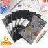 Tamaki 6 Pack Clear Plastic Envelopes, Poly Document Folders for Home, Work, Office Organization, Letter/A4 Size (Dark