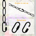 Rkoyes 6 72 Inches Feet Industrial Black Light Fixture Chain, Long, Metal Chain for Hanging Plants with Detachable
