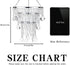 Acrylic Chandeliers Lampshade - Mini Beaded Light Fixture - Crystal Pendant Ceiling Light Shade