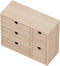 brightmaison BGT Capri Desk Organizer - Small Wooden Box for Office Supplies, Sewing Kit & Jewelry Box, Unfinished Wood