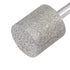 20Pcs Diamond Grinding Bits, Diamond Coated Burr Mounted Point, 12mm Cylinder Head, 1/8 Shank, 45mm Long
