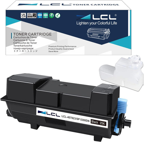 LCL Compatible MP 601 High-Yield Toner Cartridge for Ricoh MP 601 407823 for MP-501SPF MP-601SPF (1 Black)