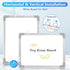White Board - Dry Erase Board for Wall, Double-Sided 12" x 16" Small Hanging Cubicle Magnetic Whiteboard, Portable for Planning, Kitchen, Memo, School, Home, Office by AMUSIGHT