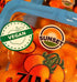 Vegan Food Rotation Labels - 1.25 Inch Round Circle Dots, 500 Adhesive Stickers