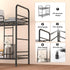 CRXCRY 2 Desktop Shelf Organizer, Tier k Organizer Storage Rack and Frees Up The Space of The Desk, Small Metal