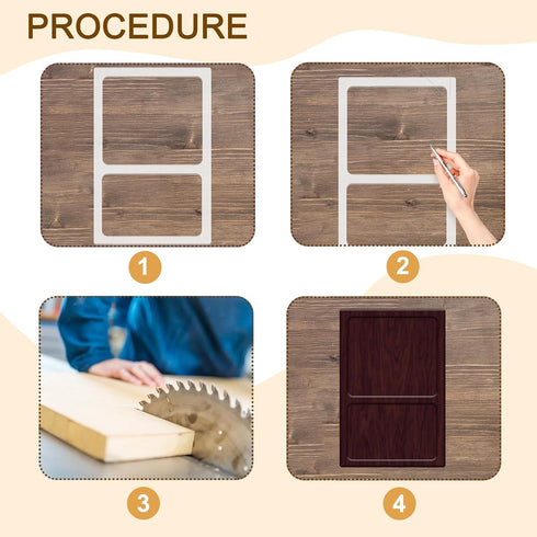 5mm 4) Valet Tray Router Templates, Thick Acrylic Templates for Woodworking, DIY Router Inlay Template for Painting