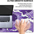 Japanese Purple White Wave XL Gaming Mouse Pad, Cartoon Sea Texture Extended Large Desk Cover, Non-Slip Rubber Base,