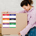 Hybsk Hello My Name is Blue Name Tag Identification Stickers - 3-1/2” x 2-3/8”, 200 Labels Per Roll