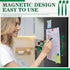 Glenmal 3 Pcs Funny Magnetic Pens, Wiggle Heart Pens for Fridge and Magnetic Surfaces, Office School Supplies (Green)
