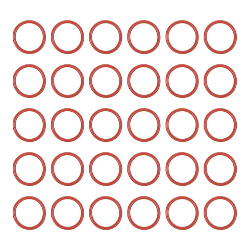 MECCANIXITY Silicone O Rings 0.31" ID, 0.39" OD, 1/32" Width Rubber Washers for Plumbing Repair, Pack of 30