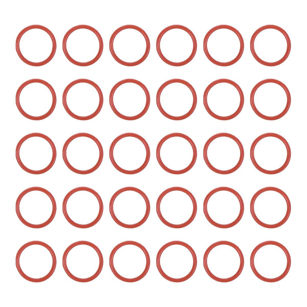 MECCANIXITY Silicone O Rings 0.31" ID, 0.39" OD, 1/32" Width Rubber Washers for Plumbing Repair, Pack of 30
