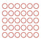 MECCANIXITY Silicone O Rings 0.31" ID, 0.39" OD, 1/32" Width Rubber Washers for Plumbing Repair, Pack of 30