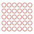 MECCANIXITY Silicone O Rings 0.31" ID, 0.39" OD, 1/32" Width Rubber Washers for Plumbing Repair, Pack of 30