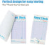 6 Pack 50 Sheets/Pack, 300 ZPARIK Purple Guest Checks Books for Servers Server Note Pads, Waiter Checkbook, Waitress