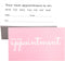 RXBC2011 Appointment Reminder Cards Pack of 100, Pink