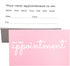 RXBC2011 Appointment Reminder Cards Pack of 100, Pink