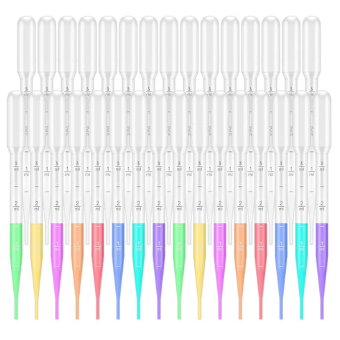200PCS 3ml Disposable Plastic Transfer Pipettes - Calibrated Dropper for Essential Oils, Science Laboratory, DIY Art