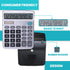 LICHAMP Desk Calculators, Big Buttons, Large Display, 12 Digit Solar Power Office Calculator (4 Packs Included)
