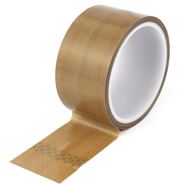 BOMEI PACK Teflon PTFE Glass Cloth Tape, 2-inch x 33 Feet, High Temperature PTFE Tape for Vacuum Sealers