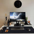 Leather Desk Pad, Non-Slip Desk Protector Mat, Waterproof Desk Blotter for Home Office - Black (31.5×15.7 Inches)