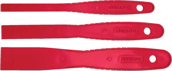 ALLWAY SD3 3-Piece Celcon Plastic Detail Putty Knife Set, 3/8", 5/8", 1"