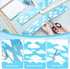 Blue Sky Clouds Bulletin Board Border Scalloped Classroom Borders for Bulletin Board Decor, Blue Board Trim (1 Pcs)
