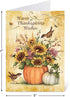 Current Harvest Thanksgiving Greeting Cards Set, 6 Large 5 x 7-Inch Cards, Assortment of 3 Unique Designs