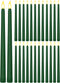 Treela 24 Pcs Flameless Taper Candles Battery Operated Bulk Fake Candles Light