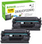 Aztech 26X CF226X Toner Cartridge, 2 Pack High Yield Compatible Replacement for HP 26X CF226X, Black 2-Pack