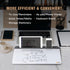 SELEAD Desktop Glass Whiteboard - Small Dry Erase Board with Organizer, Markers, Eraser, Holder for Home, School, Office