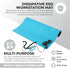 MWRF ESD Mat Kit with Wrist Strap and Grounding Cord - 18" x 30", Blue