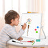 Dry Erase Magnetic White Board, 10" x 10" Double-Sided Desktop Whiteboard with Stand, Portable Small Set for Drawing,
