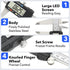 Digital Caliper Precise Measuring Tool, Vizbrite 6 inch Stainless Steel Electronic Vernier Calipers