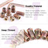Swpeet 122Pcs Carbon Steel Color Zinc Plated Furniture Screw in Nut Threaded Wood Inserts Bolt Fastener Connector