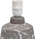 LT1171-TAU 13.78" Simple Designs Chic Glow Marble Inspired Ceramic Table Lamp with Fabric Shade, for Bedroom, Office