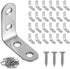 24 Pcs L Bracket Stainless Steel Corner Brace, 90 Degree Right Angle