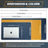 K KNODEL Large Desk Mat, Office Desk Pad, Computer Desk Protector Mat, Desktop Blotter Pad (31.5"x15.7", Dark Blue)